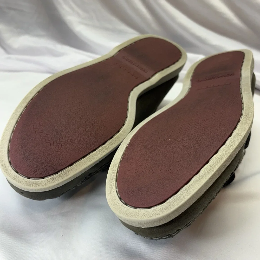 Sperry Top Sider A/O 2 Eye Boat Shoes Leather Men 11M Casual Preppy Gucci Stripe
